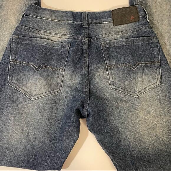 Vintage Genes Mens Denim W28 L30 Lived in Slim fit 28x30 Jeans Pants Darker Wash - Picture 5 of 9